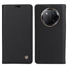 YIKATU YK-001 For Honor X60 Pro 5G / Magic7 Lite 5G / X9c 5G Wallet Case Card Slot Stand Leather Phone Cover - Black