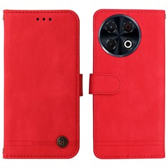 For TECNO Spark 30 Pro 4G Leather Wallet Cases Skin Touch Phone Cover Stand with Strap - Red