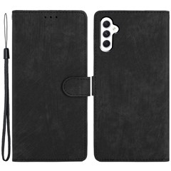 For Samsung Galaxy A17 5G / A17 4G / A26 5G Case with Card Clots Skin-Touch PU Leather Phone Cover Stand - Black