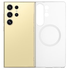 X-LEVEL For Samsung Galaxy S25 Ultra Magnetic Case Transparent Back Slim Hard PC Phone Cover - Transparent