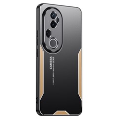 For vivo S20 Pro 5G Phone Case Aluminium Alloy TPU PC Back Cover - Gold