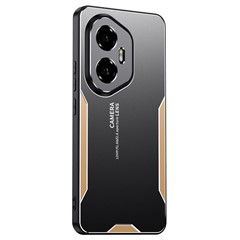 For Honor 300 Phone Case Aluminium Alloy TPU PC Back Cover - Gold