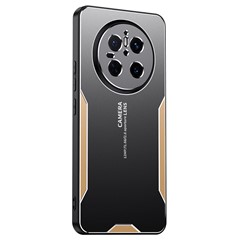 For Huawei Mate 70 Phone Case Aluminium Alloy TPU PC Back Cover - Gold