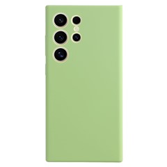 For Samsung Galaxy S24 Ultra Case Silicone Shockproof Phone Protective Cover Shell - Matcha Green