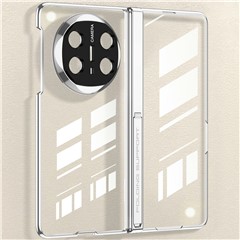 GKK For Huawei Mate X6 Case Ultra Clear Magnetic Hinge PC + Tempered Glass Phone Cover - Silver