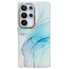 For Samsung Galaxy S24 Ultra Case IMD Marble Pattern Electroplated Protective Phone Cover - M5