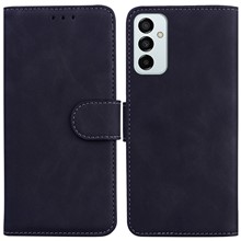 For Samsung Galaxy M13 4G Shockproof Wallet Mobile Phone Case PU Leather Magnetic Drop Protection Stand Phone Cover - Black