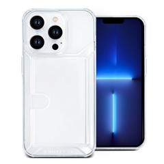 SIMPLY ROAR For iPhone 13 Pro Max Case with Card Holder Clear TPU Phone Cover