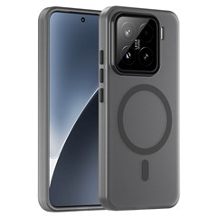 For Xiaomi 15 Magnetic Case TPU + PC Slim Matte Translucent Phone Cover - Black