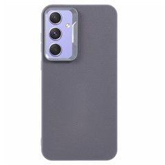 For Samsung Galaxy A56 5G Case Leather Textured TPU Shockproof Phone Cover - Grey
