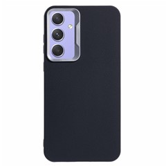 For Samsung Galaxy A36 5G Case Leather Textured TPU Shockproof Phone Cover - Black