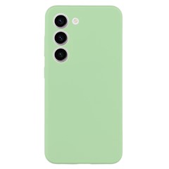 For Samsung Galaxy S23+ Cell Phone Case Liquid Silicone Dropproof Cover - Green