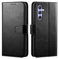 For Samsung Galaxy A26 5G Case Stand Card Holder Wallet Leather Phone Cover - Black