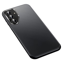 SULADA For Samsung Galaxy S25 Case PC+TPU Shockproof Matte Phone Protector Cover - Black