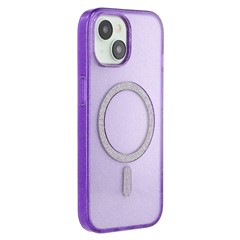 For iPhone 14 Case Compatible with MagSafe 2.0mm PC + TPU Glitter Phone Cover - Purple