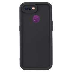 For Oppo F9 (F9 Pro) / A7 Case Grooved Design TPU Anti Slip Phone Cover - Black