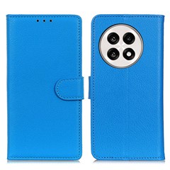 Wallet Case For OnePlus 13R 5G / Ace 5 5G / Ace 5 Pro 5G PU Leather Phone Cover Litchi Texture - Blue