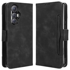 For Cubot Max 5 Leather Case Phone Wallet Cover with Multiple Card Slots - Black