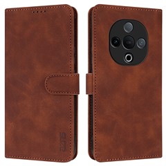 AZNS For vivo Y300 5G Case PU Leather Wallet Phone Cover - Brown