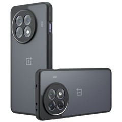 Phone Case For OnePlus 13R 5G  /  Ace 5 5G  /  Ace 5 Pro 5G Case Skin-Touch TPU + PC Matte Phone Back Cover, Transparent Black