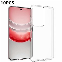 10Pcs  /  Pack For Realme 14x 5G  /  Realme V60 Pro 5G Case Watermark Free TPU Protective Clear Phone Cover
