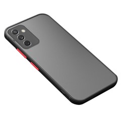 For Samsung Galaxy S25+ Case TPU + PC Matte Anti Drop Phone Back Cover - Black