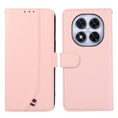 For Xiaomi Redmi Note 14 Pro 5G / Poco X7 5G Case RFID Blocking Flip Leather Phone Cover - Pink