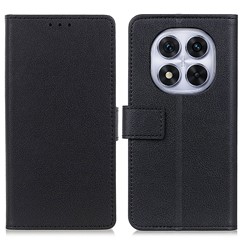 For Xiaomi Redmi Note 14 Pro 4G Case PU Leather Stand Wallet Phone Cover - Black