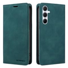 BETOPNICE 003 For Samsung Galaxy A36 5G Wallet Case Leather Phone Cover with Stand - Green