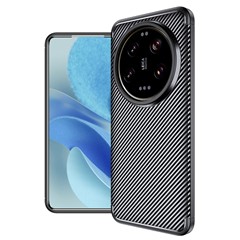 For Xiaomi 15 Ultra Case Carbon Fiber Texture TPU Phone Cover Heat Dissipation
