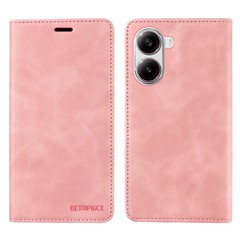 BETOPNICE 003 For Xiaomi Redmi Turbo 4 5G / Poco X7 Pro 5G Wallet Case Leather Phone Cover with Stand - Pink