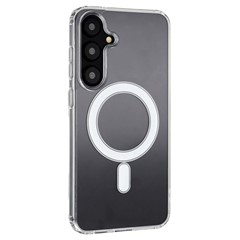 For Samsung Galaxy S25+ Magnetic Case TPU + Acrylic Clear Phone Cover