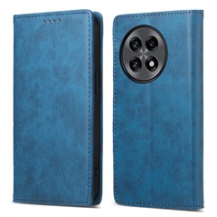 DF-05 For OnePlus 13R 5G Wallet Case RFID Blocking PU Leather Phone Cover - Blue