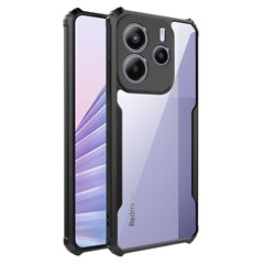 For Xiaomi Redmi Note 14 4G (163.25mm) Case Reinforced Corners TPU + Acrylic Clear Phone Cover