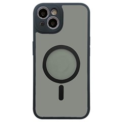 For iPhone 14 Case Compatible with MagSafe TPU + PC Skin Touch Matte Phone Cover - Black