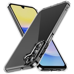 For Samsung Galaxy A36 5G Case Crystal Clear PC + TPU Shockproof Phone Cover - Black