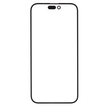 For iPhone 14 Pro Max Screen Glass Lens + OCA Adhesive Replacement (without Logo)