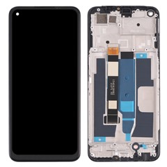 For Realme 8 5G RMX324 Grade C LCD Screen and Digitizer Assembly + Frame (Without Logo)