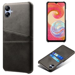  crazy horse texture leather card holder case Stand for Amazon Fire Phone - Black