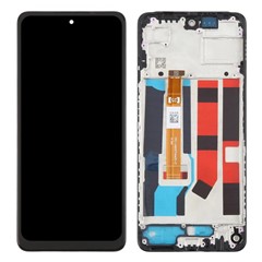 LCD Screen and Digitizer Assembly + Frame For Oppo A3x 5G  /  A80 5G Grade B (Without Logo)