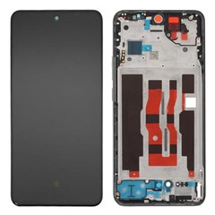 For Oppo Reno12 5G (Global) OEM Grade S AMOLED Screen and Digitizer Assembly + Frame (Without Logo) - Black