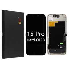 For iPhone 15 Pro Grade C GX OLED Screen and Digitizer Assembly Replacement Part (Without Logo)