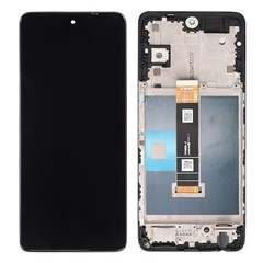 For TCL 50 XL Nxtpaper 5G T702M T704SP Grade B LCD Screen and Digitizer Assembly + Frame Part, Glossy Screen (Without Logo)