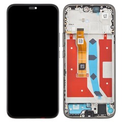 For Honor 400 Lite 5G OEM Grade S AMOLED Screen and Digitizer Assembly + Frame (without Logo) - Black