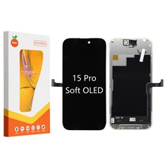 For iPhone 15 Pro Grade C Soft OLED Screen and Digitizer Assembly Replacement Part (RUIJU Technology) (without Logo)