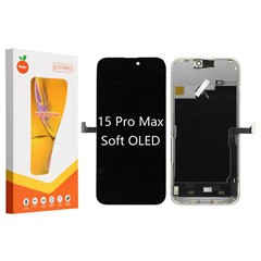 For iPhone 15 Pro Max Grade C Soft OLED Screen and Digitizer Assembly Replacement Part (RUIJU Technology) (without Logo)