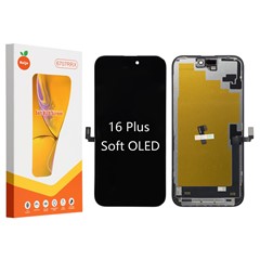 For iPhone 16 Plus Grade C Soft OLED Screen and Digitizer Assembly Replacement Part (RUIJU Technology) (without Logo)
