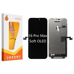 For iPhone 16 Pro Max Grade C Soft OLED Screen and Digitizer Assembly Replacement Part (RUIJU Technology) (without Logo)