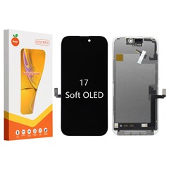 For iPhone 17 Grade C Soft OLED Screen and Digitizer Assembly Replacement Part (RUIJU Technology) (without Logo)