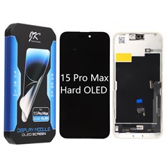 For iPhone 15 Pro Max Grade C JK Hard OLED Screen and Digitizer Assembly Replacement Part (without Logo)
